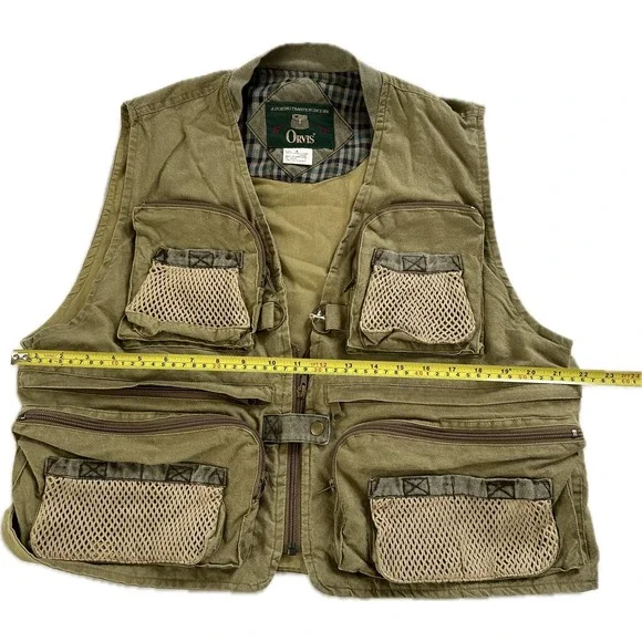 Vintage 80s 90s Orvis Fishing Safari Small Vest VTG - Picture 5 of 6